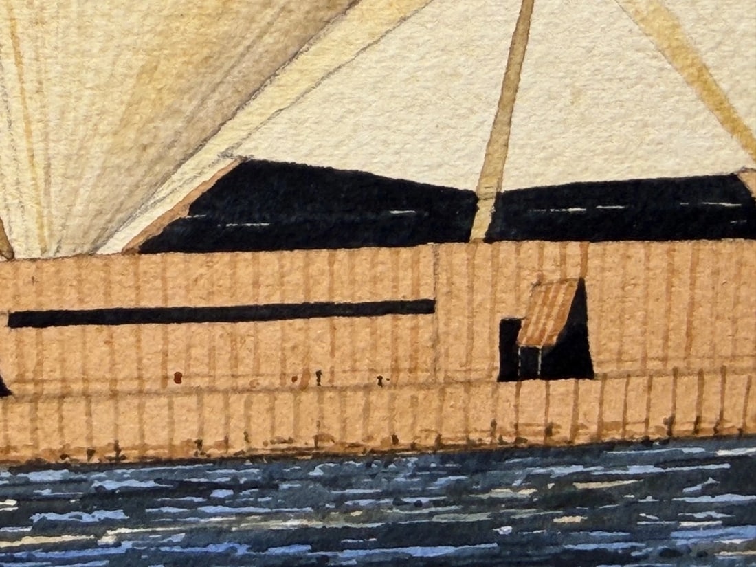 Architectural Painting of Sydney Opera House Framed Signed G. Douglas Hemingway - 9