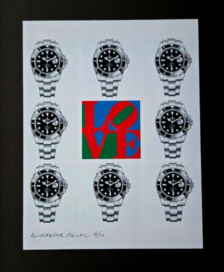 ALEXANDER DULAC | MY LUXURY WATCH Hand Signed Authentic Print Ed of 10 COA - 2