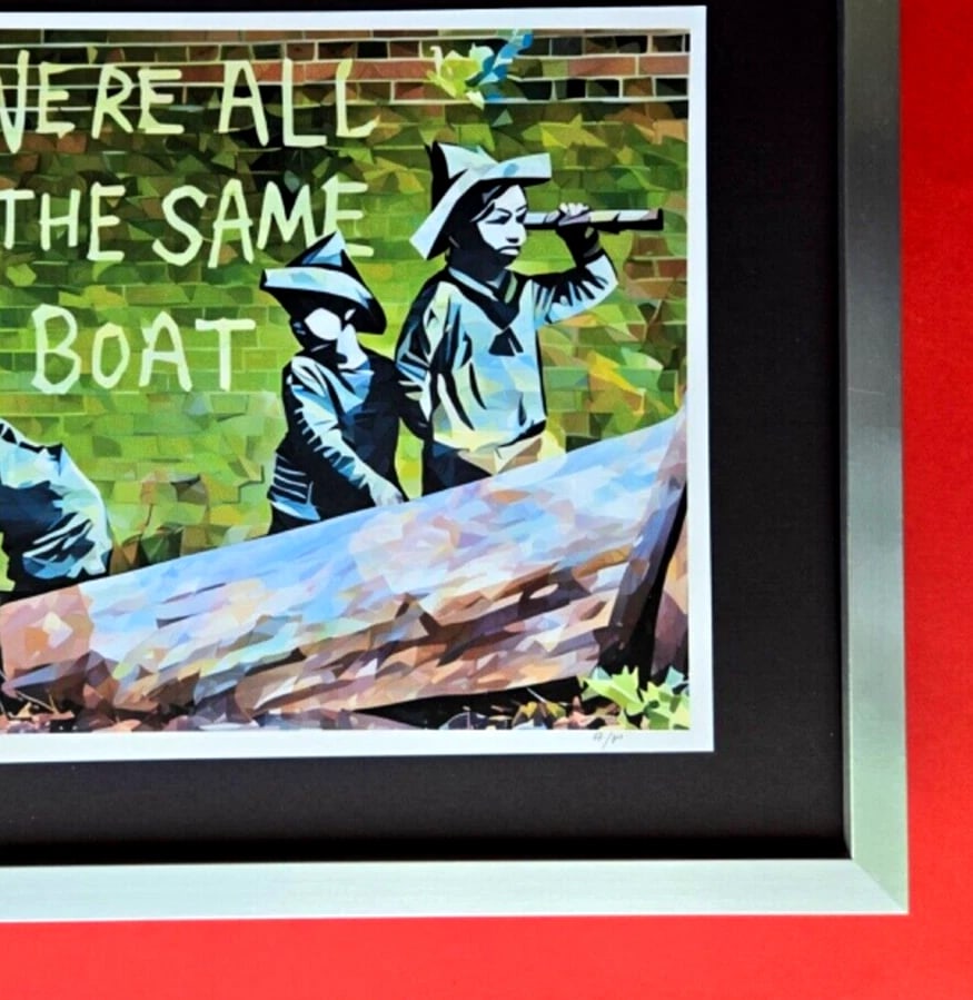 ALEXANDER DULAC | IN THE SAME BOAT Hand Signed Authentic Print Ed of 10 | COA - 5