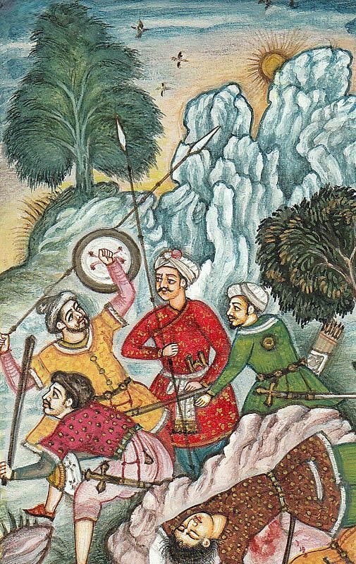 Battle Scene from the Akbarnama - 2