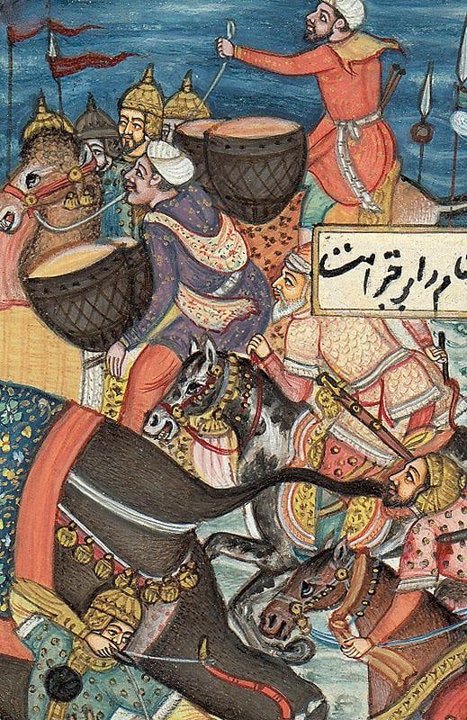 War Elephants Collide in Battle - 2
