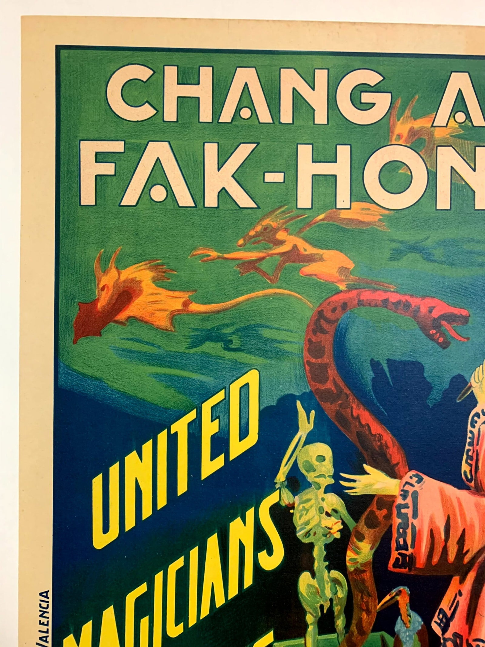 Chang and Fak-Hong - The Bhudda (1923) 17x25 Spanish Magic Poster LB - 2