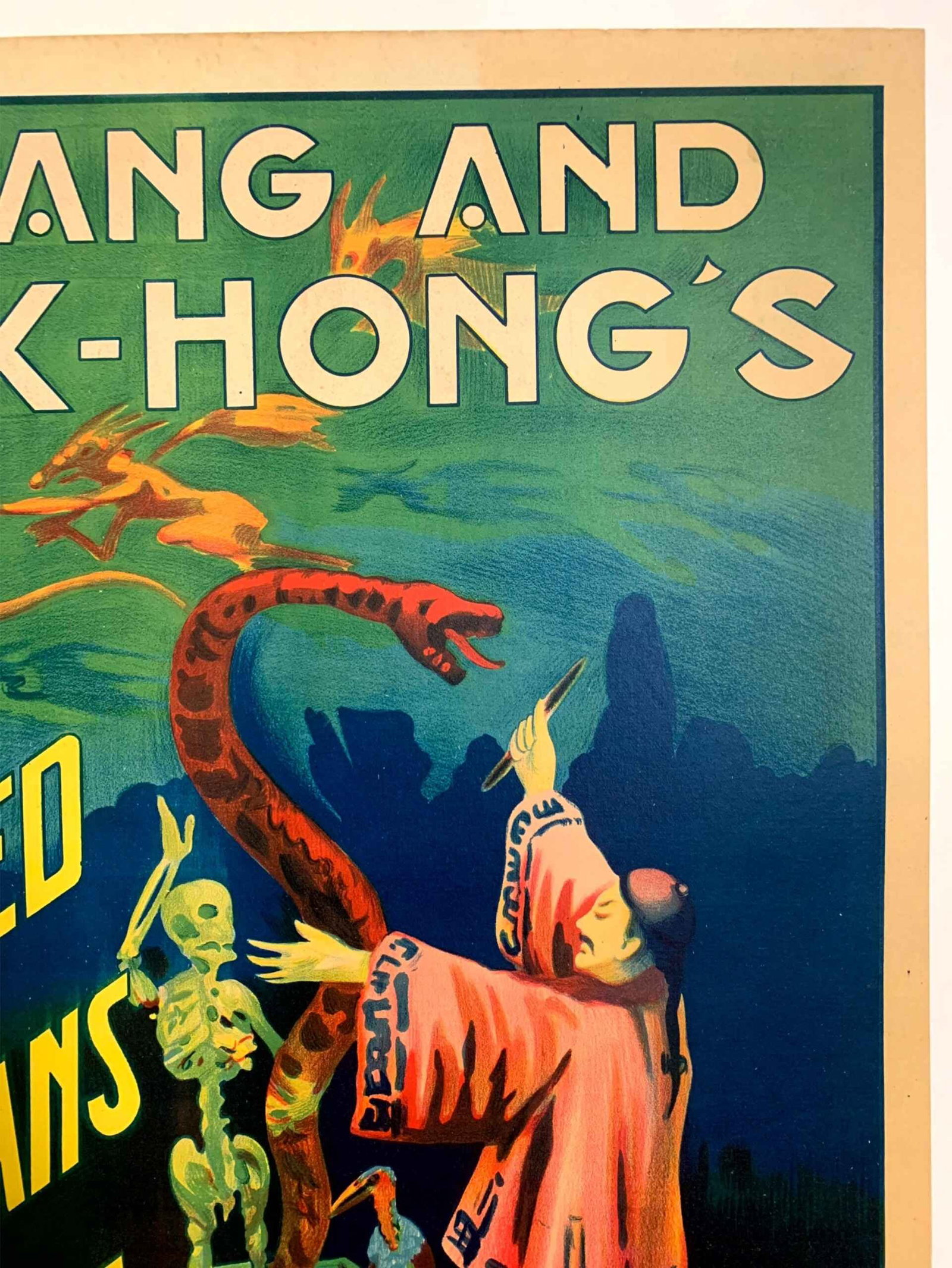 Chang and Fak-Hong - The Bhudda (1923) 17x25 Spanish Magic Poster LB - 3