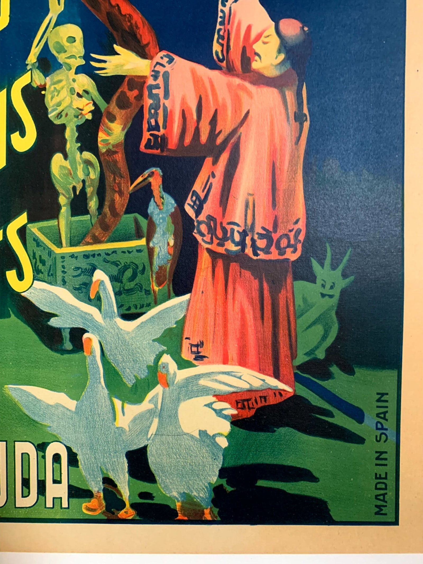 Chang and Fak-Hong - The Bhudda (1923) 17x25 Spanish Magic Poster LB - 4