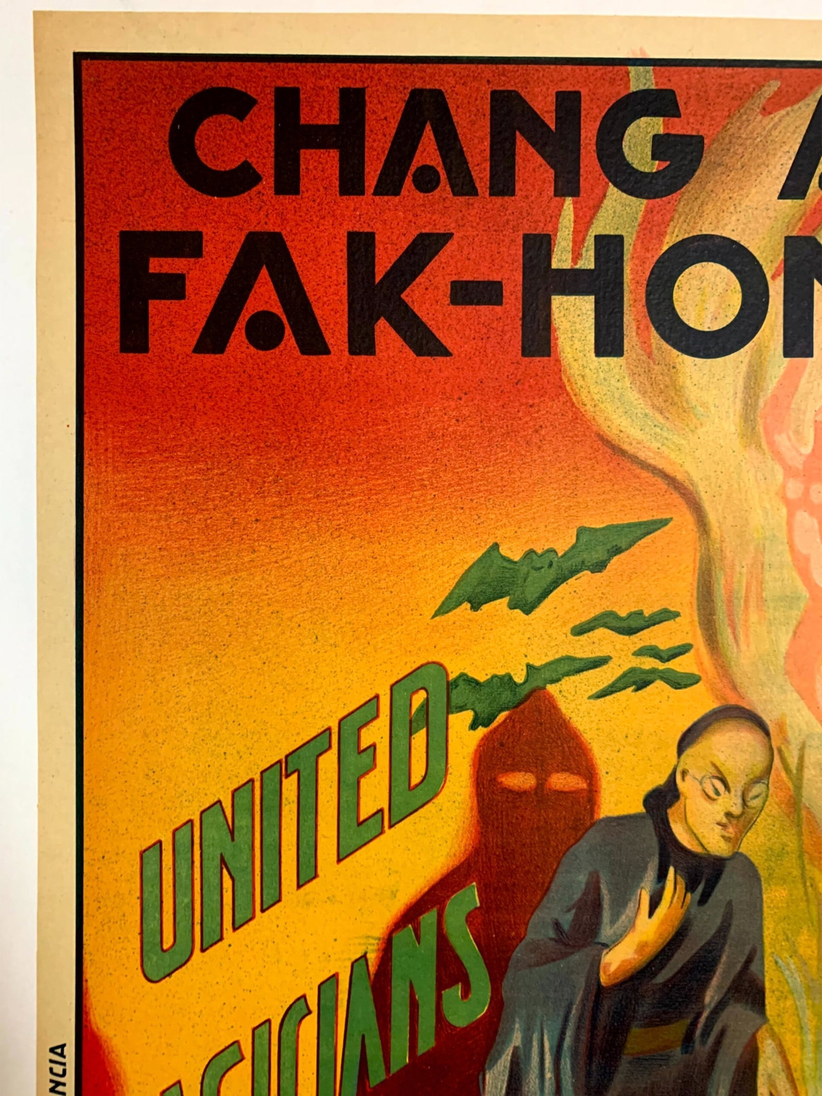 Chang and Fak-Hong - Hari Kiri (1923) 17x25 Spanish Magic Poster LB - 2