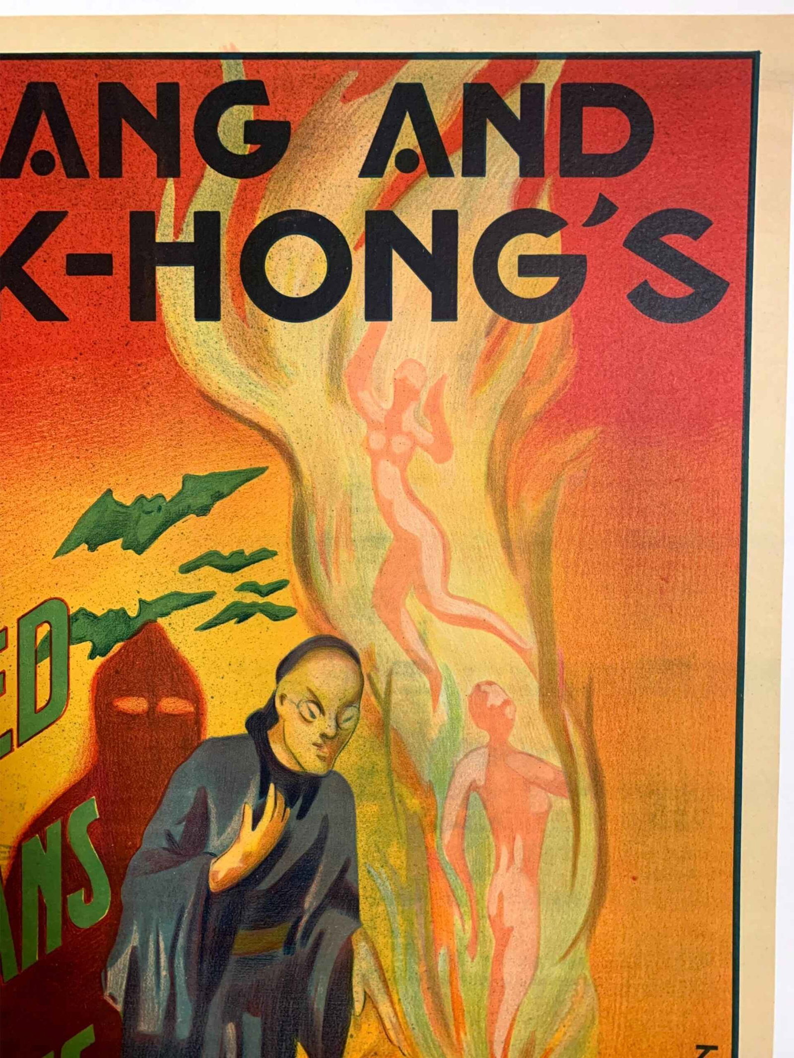 Chang and Fak-Hong - Hari Kiri (1923) 17x25 Spanish Magic Poster LB - 3