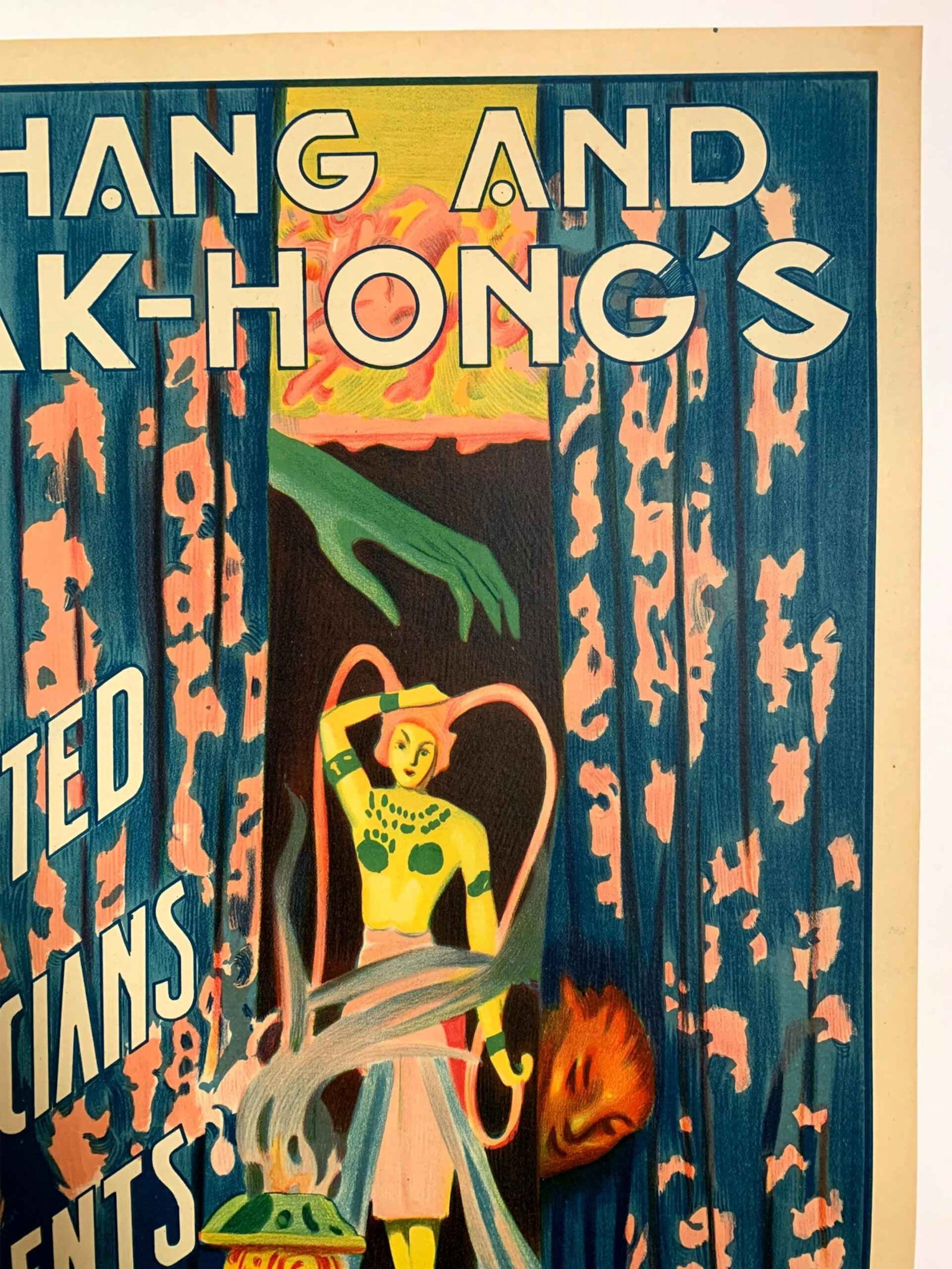 Chang and Fak-Hong - Elle (1923) 17x25 Spanish Magic Poster LB - 3