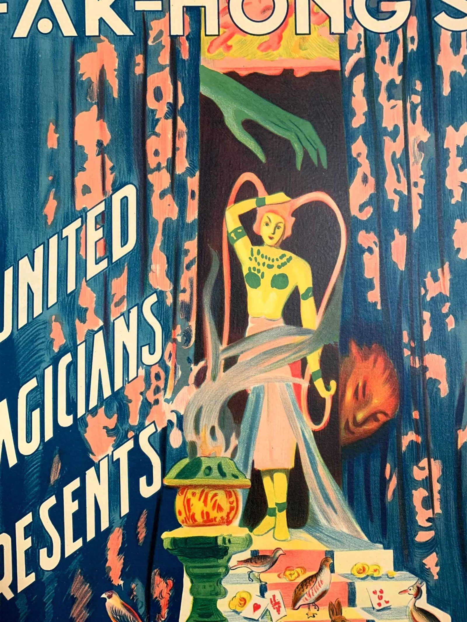 Chang and Fak-Hong - Elle (1923) 17x25 Spanish Magic Poster LB - 6