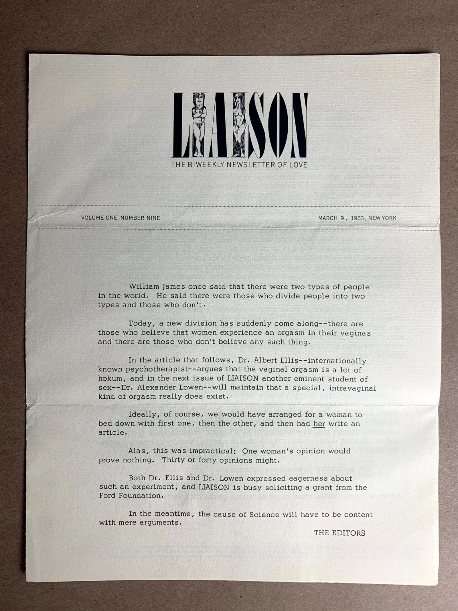 Gay Interest - Liaison Newsletter (1950's) US Mail (6 Pieces) Obscene Publications Act 1959 - 3