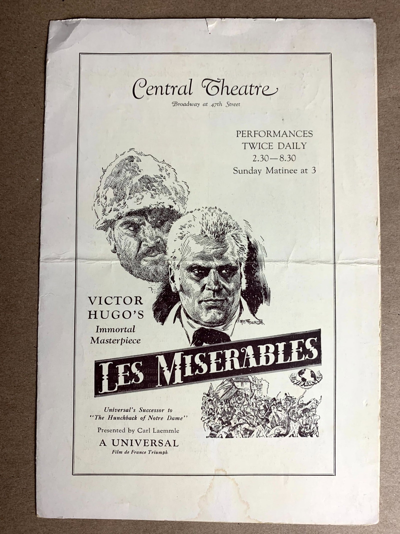 Theater Programs (1930's-60) US (37 Peices) Carmen, Way Down East, Les Miserables & More - 6