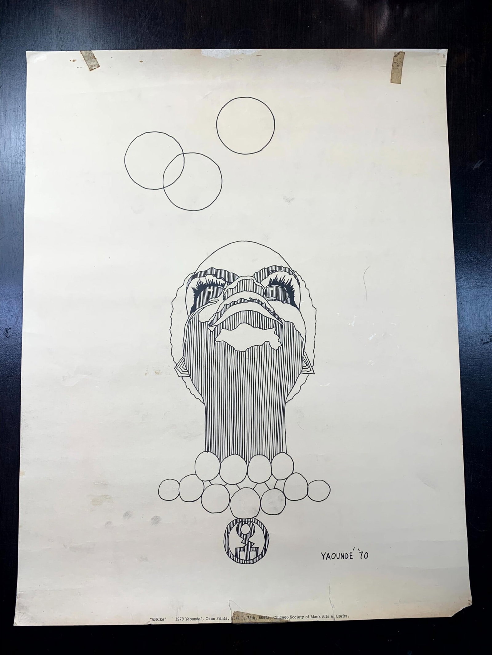 Art by Yaounde (1970) 20x26 3x US Protest Posters - 2
