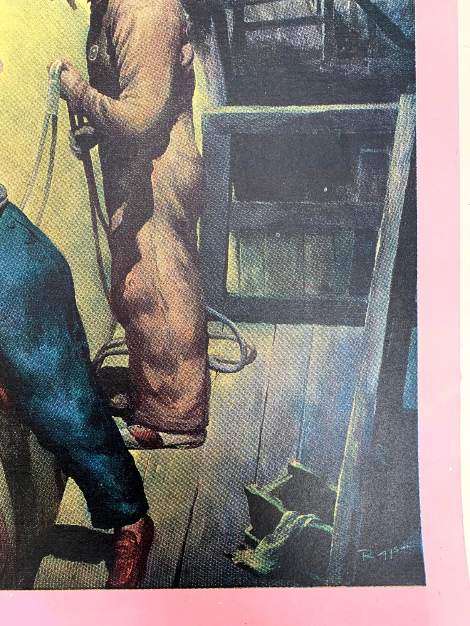 WW2 Saturday Evening Post - Art Robert Riggs (1944) 22"X28" Newstand Poster LB - 3