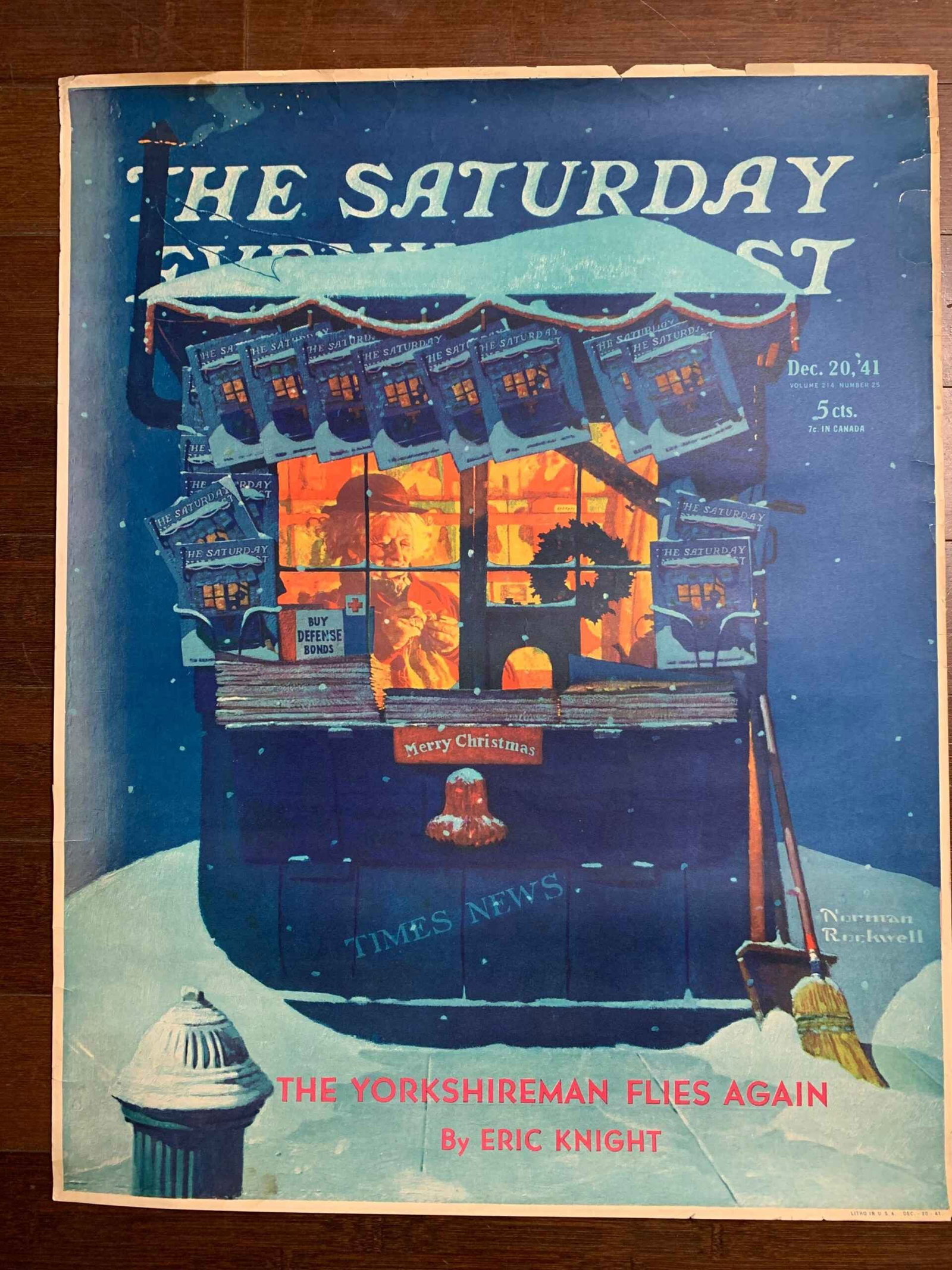 Saturday Evening Post - Rockwell (12.20.1941) 21.875 x 28 US Advertising Poster (1 of 5)