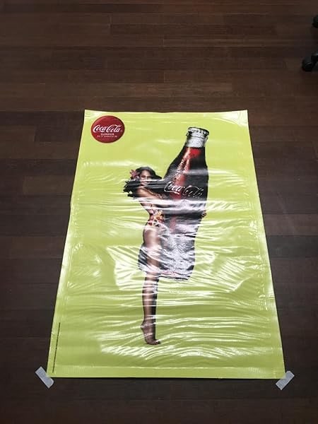 Vintage Coca-cola - West Coast (1980's) 31x46.5 Vinyl Advertising Banner - 4