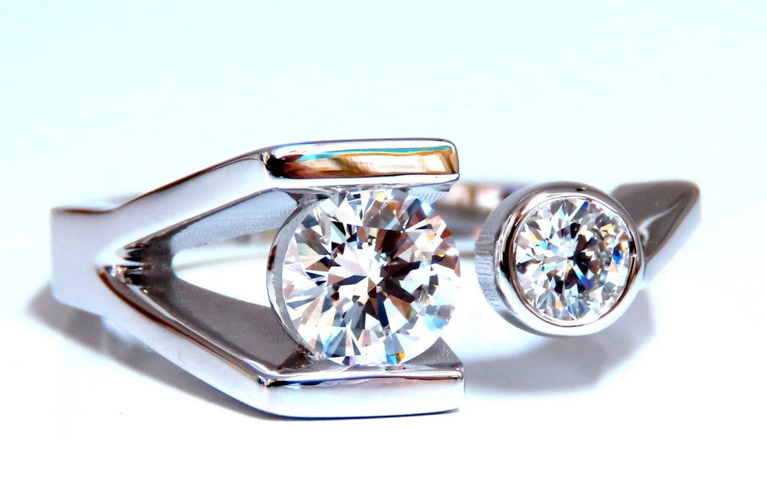 GIA Certified .93ct Natural Diamond Ring Mens Deco Prime 14kt *v - 2
