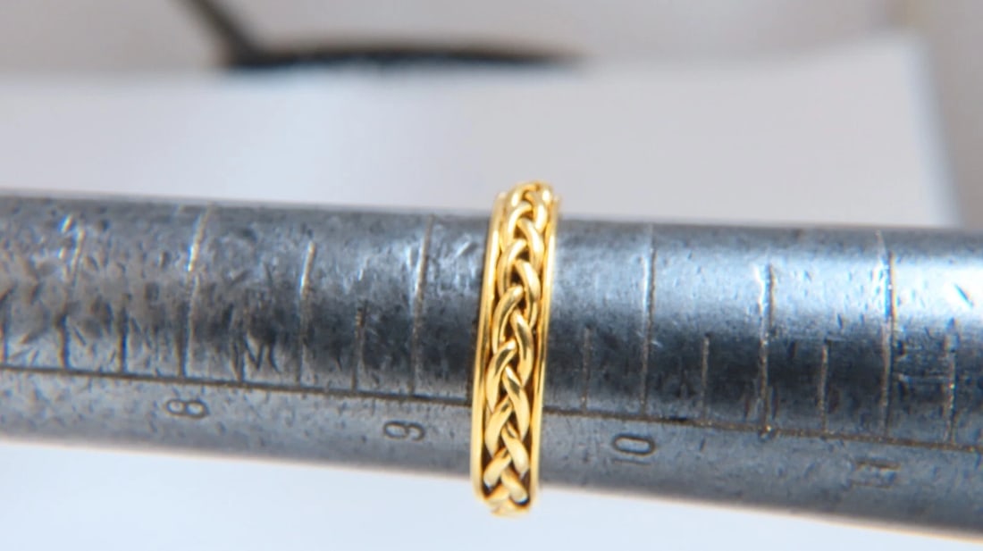Wedding Bands Matching 14kt Gold 7.5 4.5mm Size: 9 9.25 *v - 7