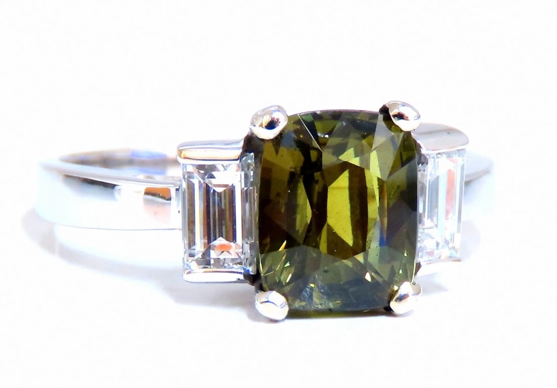 GIA Certified 1.87ct natural color change alexandrite diamond ring 14kt *v - 2