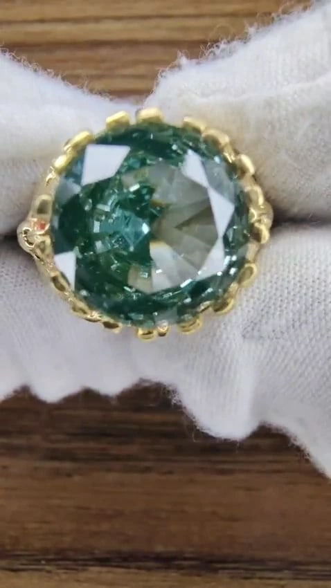 GIA Certified 6.08ct Lab Spinel Ring 14kt *v - 3
