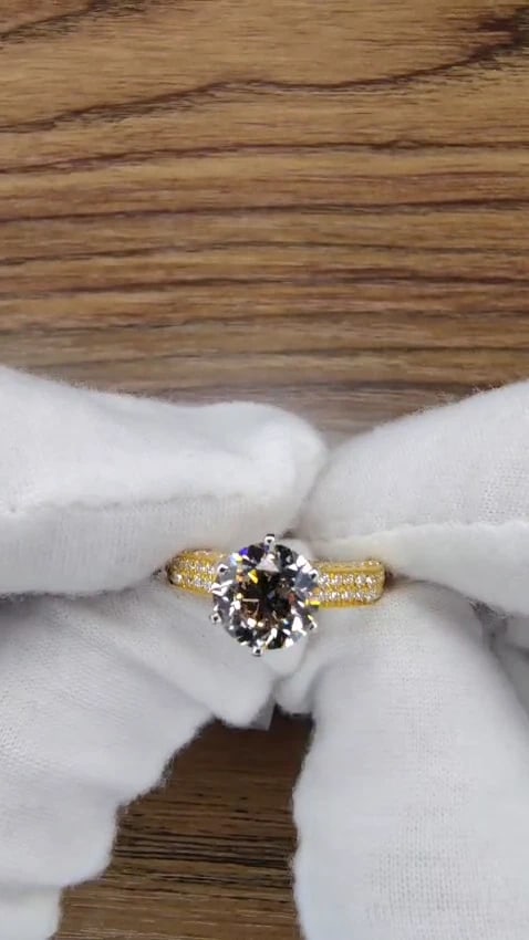 GIA certified 2.27ct Natural Diamond ring 14kt Solitaire 14kt *v - 3
