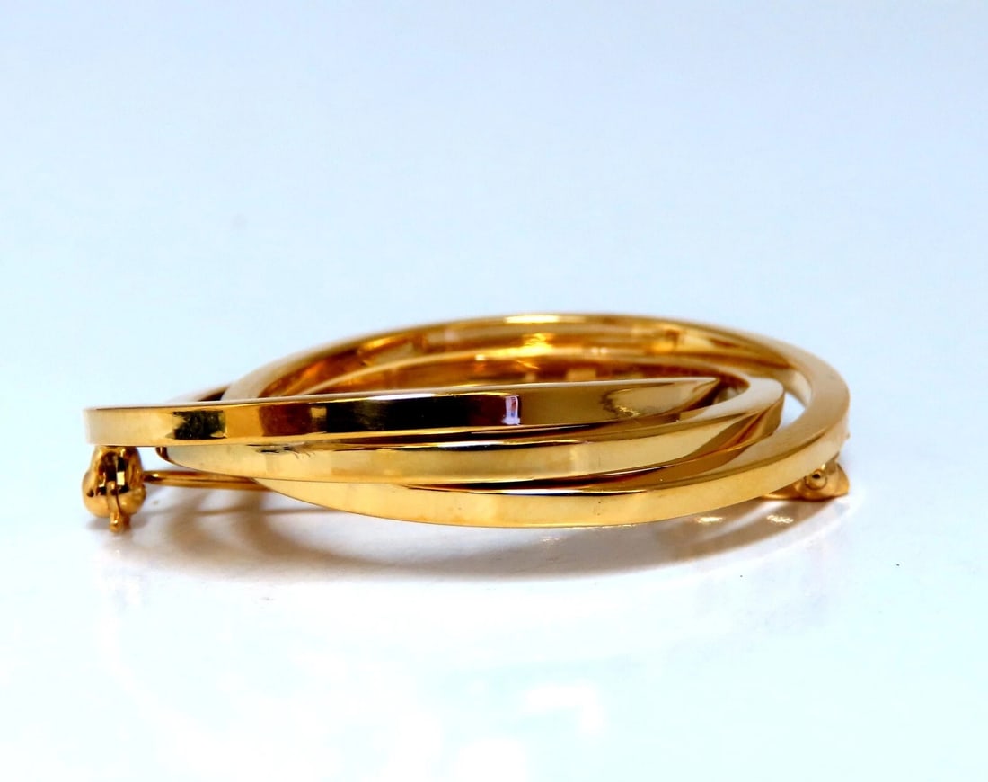 Triple Circle Pin 18Kt ** - 5
