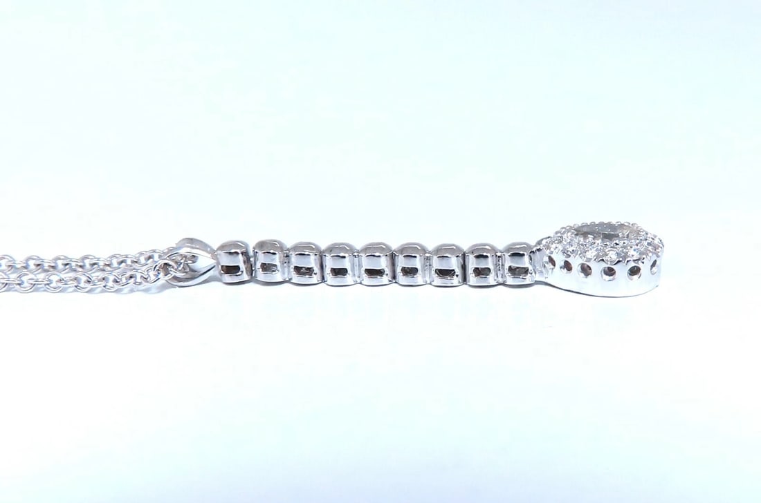 .48ct Natural Pear Diamonds Drop Pendant Necklace 14kt Dangle** - 5