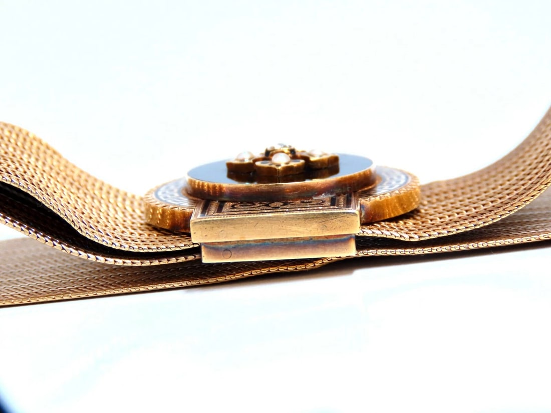 Antique European Slide Cuff Iconic Bracelet 14kt &Tassel Slide Adjustable** - 6