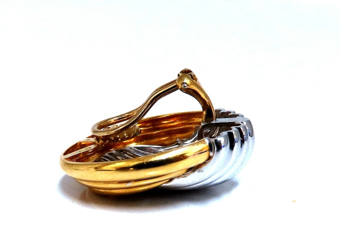 18Kt Gold Prime Classic Knocker Clip Earrings Pierce-less** - 7
