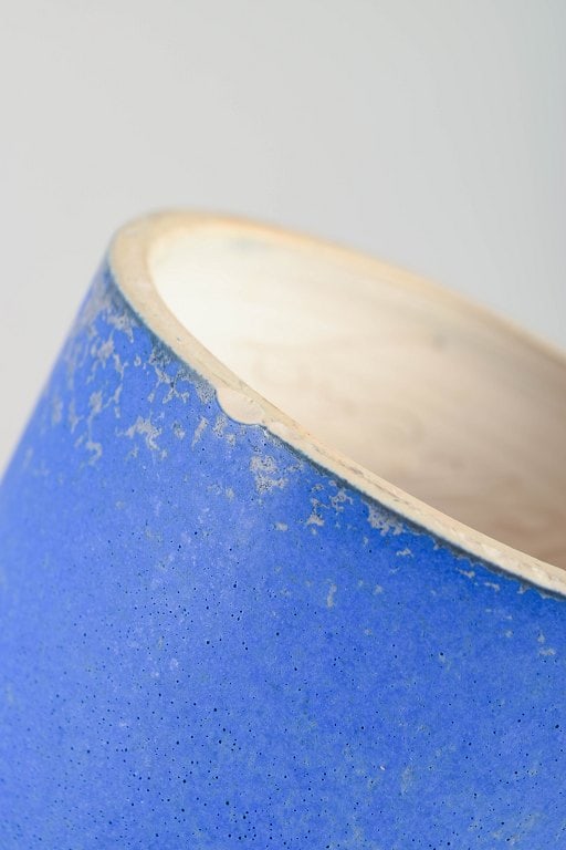 Kaj Fogelberg, Sweden. Large tall cylindrical stoneware vase, Approx. 1980/90s - 5