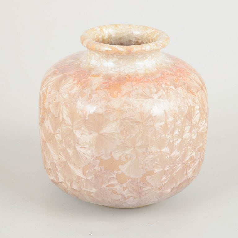 Unterstab, Germany. Small art-ceramic vase with a crystalline glaze. Approx. 1980s. (1 of 4)