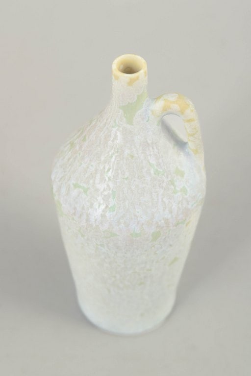 Gunnar Nylund for Rorstrand, Sweden. Miniature stoneware pitcher in white and greenish tones. - 2