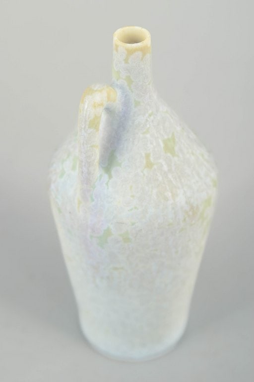 Gunnar Nylund for Rorstrand, Sweden. Miniature stoneware pitcher in white and greenish tones. - 3