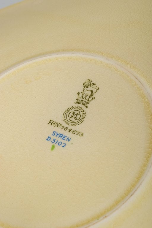 Clarice Cliff for Royal Doulton, England. Faience serving dish with decoration from the "Syren" - 4