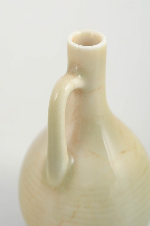 Carl-Harry Stalhane for Rorstrand, Sweden. Miniature stoneware pitcher with cream-coloured glaze. - 3