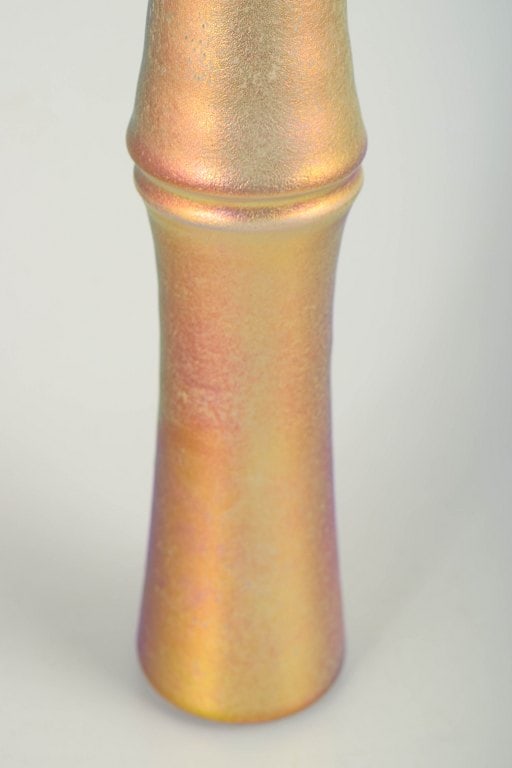 Mobach, Holland. Tall stoneware vase in golden and copper tones. Approx. 1960/70s. - 3