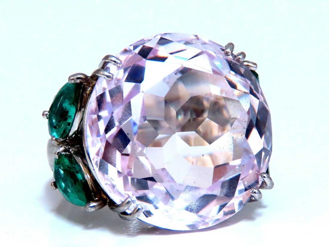 GIA Certified 39.68ct Lab Sapphire Ring Platinum *v - 4