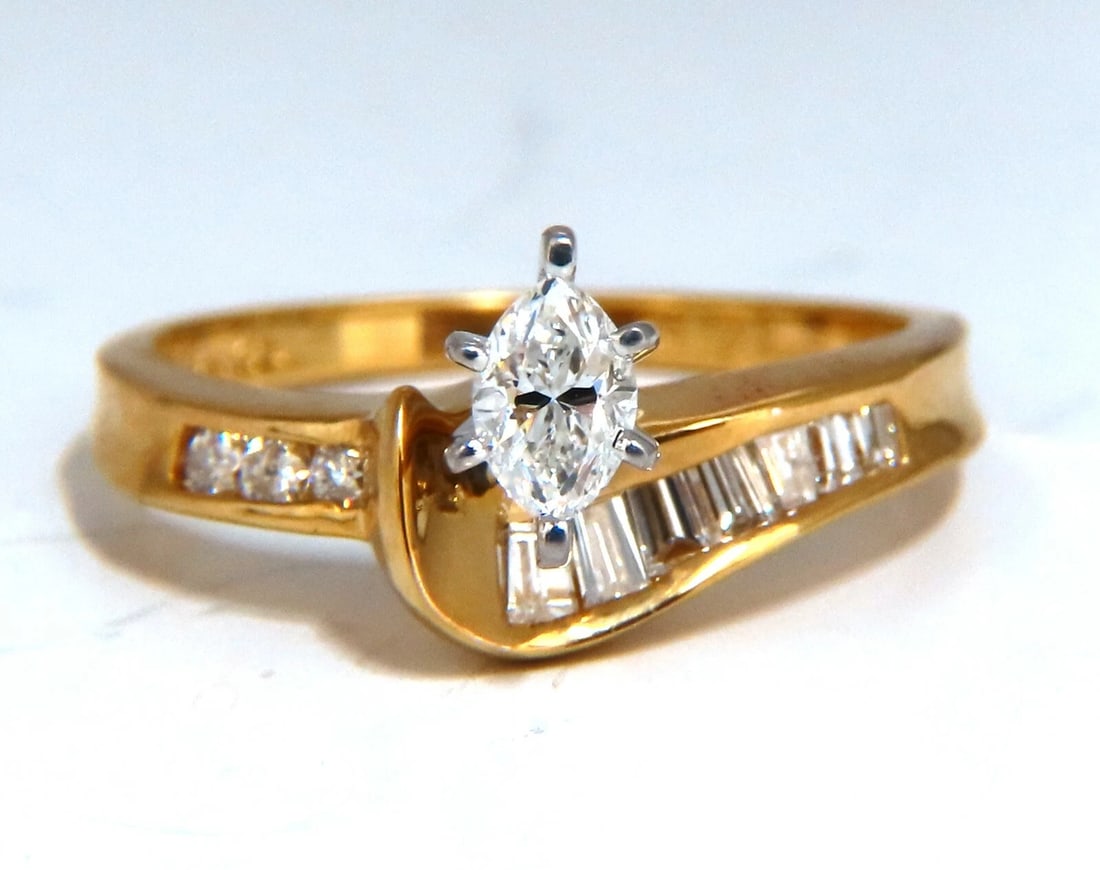 .30ct Natural Marquise Diamond Ring 14kt gold *v - 6