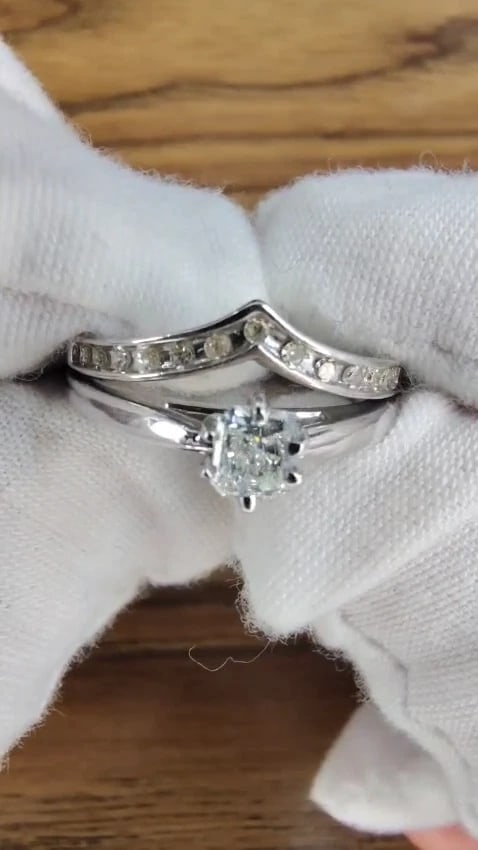 .60ct Natural Cushion Cut Diamond Ring Vintage 18kt gold *v - 3