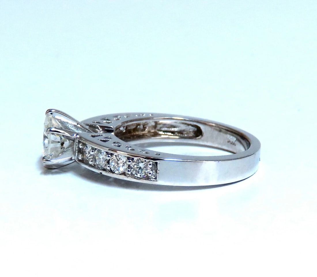 GIA certified natural 1.01ct Round Diamond Ring & Band 14kt *v - 5