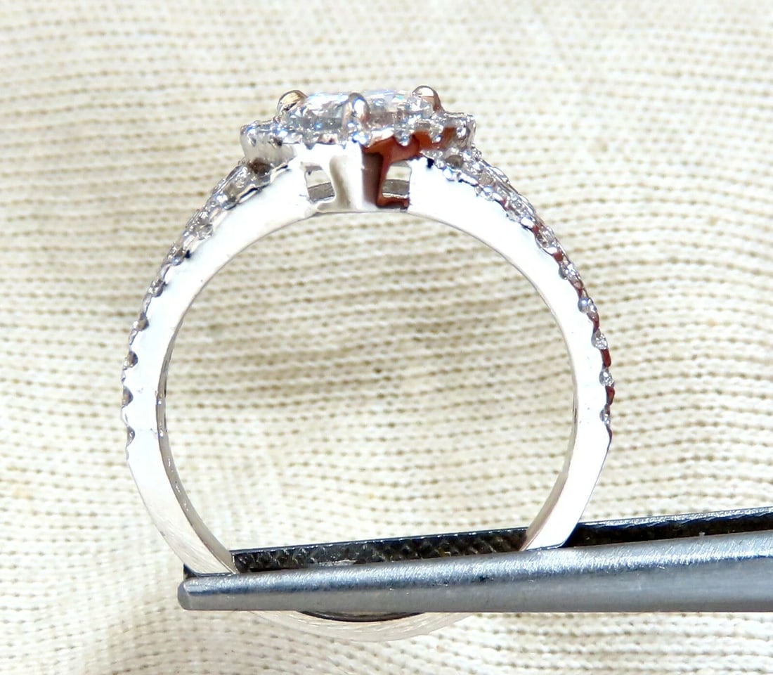 GIA Certified 1.27ct Heart Shape Natural Diamond Cluster Ring 14kt *v - 6