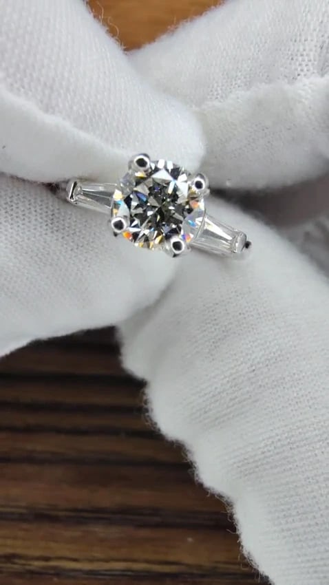 GIA Certified 1.01ct L/VS1 Diamond Engagement Ring Platinum Prime *v - 3
