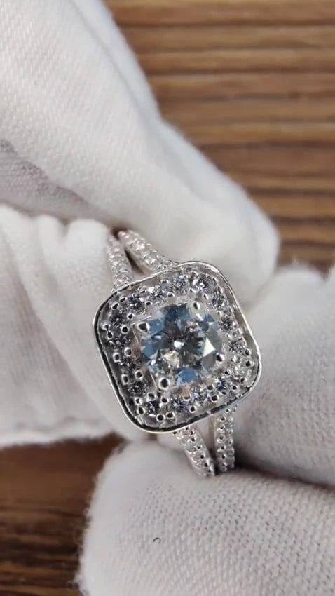 .95ct Natural Diamonds Split Shank Mod Ring 14kt *v - 3