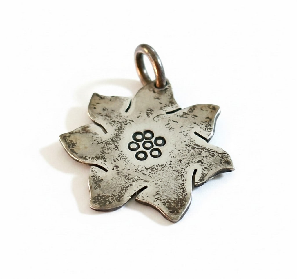 Sterling Silver Floral Motif Pendant (1 of 3)