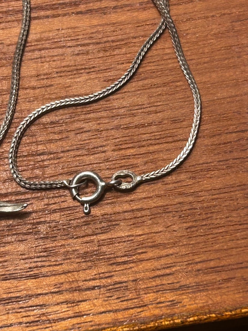Sterling Silver Soaring Bird Pendant Necklace - 5