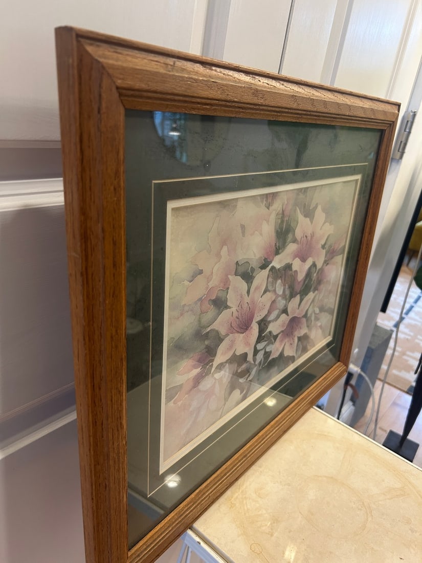 Floral Arrangement Watercolor Signed and Dated - 4