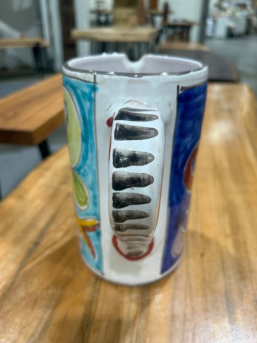 Hand-Painted Italian Maiolica-Style Ceramic Mug - 5