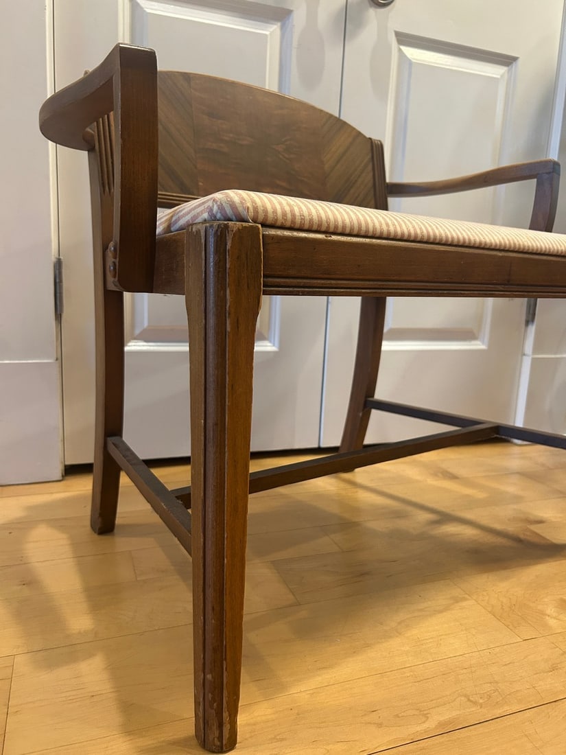 Mid-Century Modern Upholstered Side Chair Settee - 2