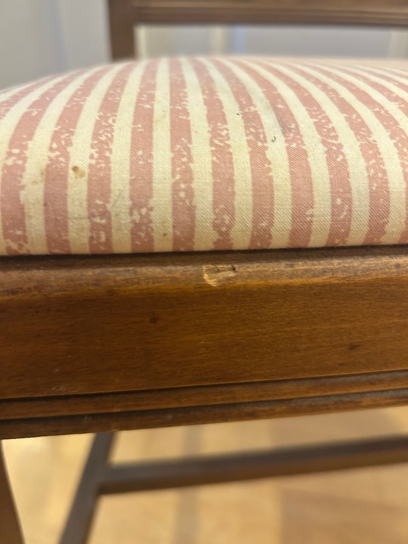 Mid-Century Modern Upholstered Side Chair Settee - 7