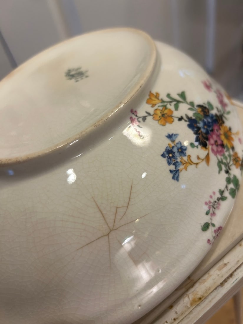 Vintage Hopewell China Floral Tureen with Lid - 10