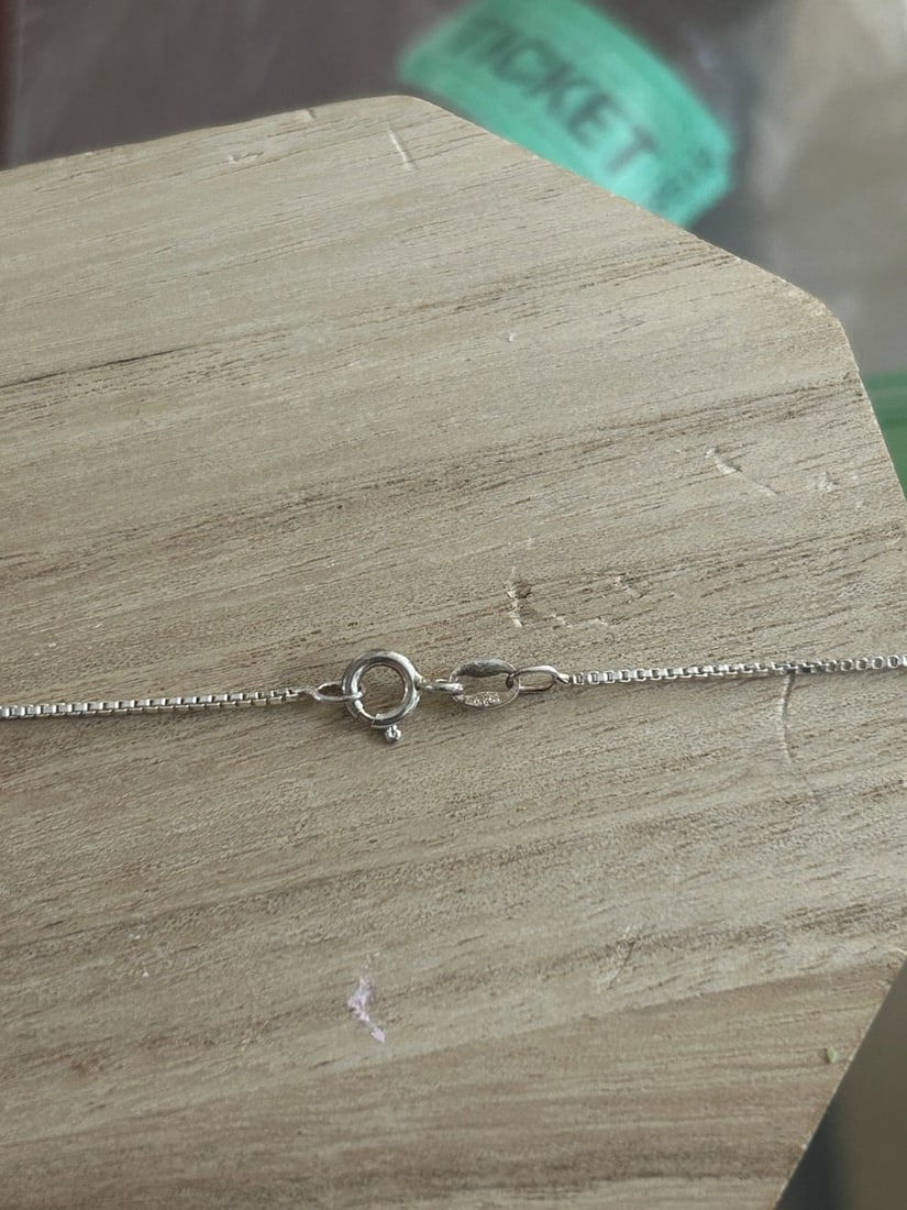 Sterling Silver and Garnet Pendant Necklace - 5