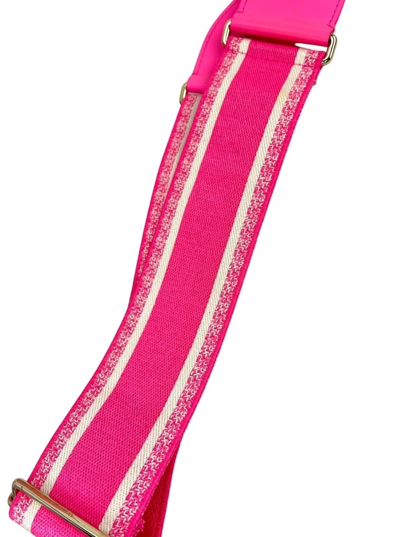 Christian Wicker Oblique Fluorescent Pink Medium Lady Bag - 9